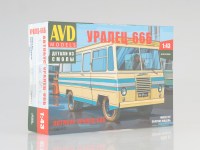 Комплект для самостоятельной сборки 1:43 Автобус Уралец-66Б (AVD Models, смола)